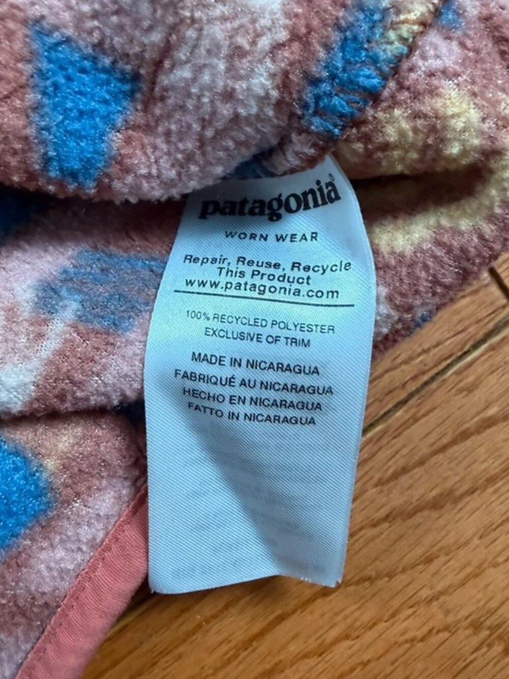 Patagonia Women’s Synchilla Snap-T Pullover Canyon Block Print — XS / US 2 - Picture 3 of 8